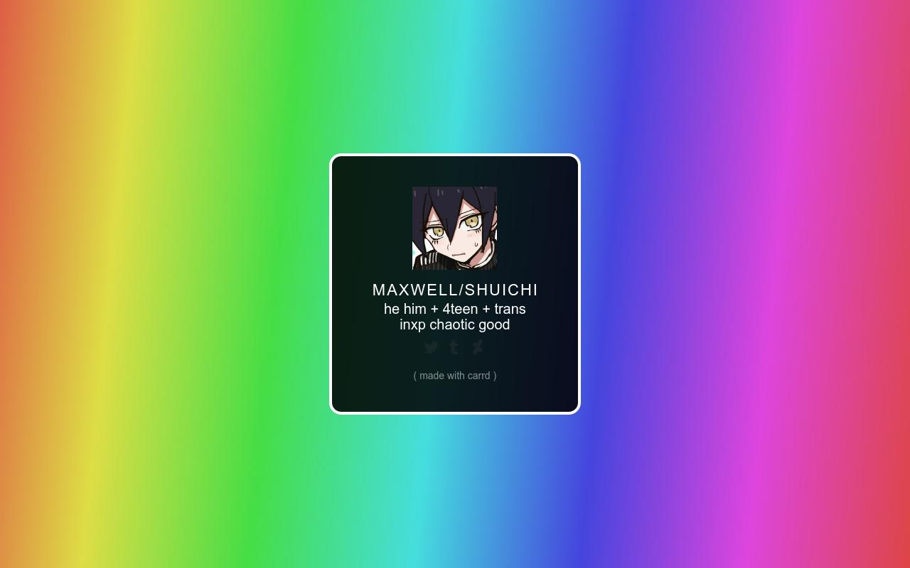 Carrd profile picture for @perjury